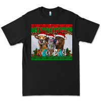 Black merry christmas heifers Premium Tee - RanaPortraitStore