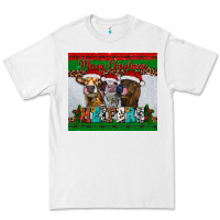 White merry christmas heifers Premium Tee - RanaPortraitStore