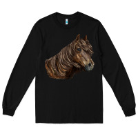 Black missouri horse Long Sleeve Tee - LillyAllenDesigns