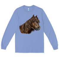 Colony Blue missouri horse Long Sleeve Tee - LillyAllenDesigns