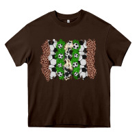 Chocolate Brown soccer brushstroke Heavy Core Tee - Zillion Design Studio