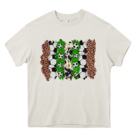 Cream soccer brushstroke Heavy Core Tee - Zillion Design Studio