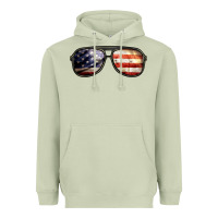 Matcha amerıcan flag glasses Heavyweight Hoodie - BarkalooDesign