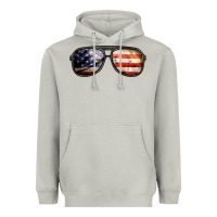 Moon Dust amerıcan flag glasses Heavyweight Hoodie - BarkalooDesign