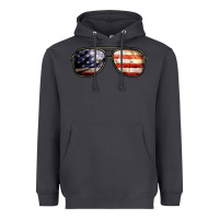 Smoke amerıcan flag glasses Heavyweight Hoodie - BarkalooDesign