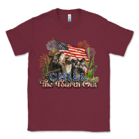 Burgundy chill the fourth out cows 4th july america Classic Tee - NancyCooperArtShop