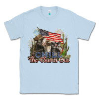 Dusty Blue chill the fourth out cows 4th july america Classic Tee - NancyCooperArtShop