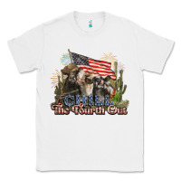 White chill the fourth out cows 4th july america Classic Tee - NancyCooperArtShop