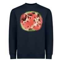 Navy watermelon cowhide patch3 Heavyweight Sweatshirt - JahusDesignShop