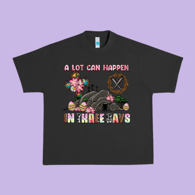 Easter A Lot Can Happen In Three Days Urban Heavy Tee Designed By Adodesignshop