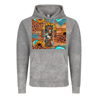 Cloud Rock leopard cross sunflower Vintage Hoodie - JahusDesignShop