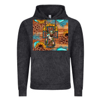 Vintage Black leopard cross sunflower Vintage Hoodie - JahusDesignShop