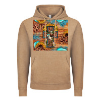 Vintage Coffee leopard cross sunflower Vintage Hoodie - JahusDesignShop