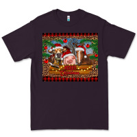 Plum merry christmas cow pig and horse Premium Tee - RanaPortraitStore