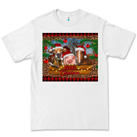 White merry christmas cow pig and horse Premium Tee - RanaPortraitStore