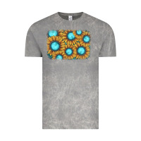 Cloud Rock sunflower gemstone background Vintage Tee - JahusDesignShop