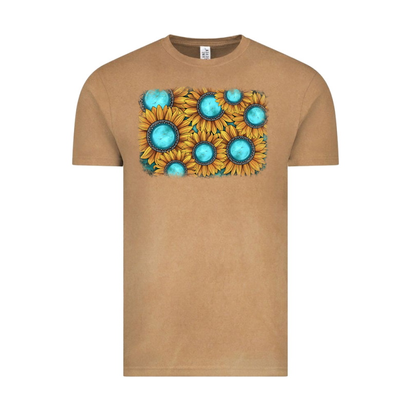 Sunflower Gemstone Background Vintage Tee by JahusDesignShop | Teevron