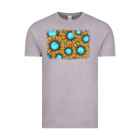 Vintage Zinc sunflower gemstone background Vintage Tee - JahusDesignShop