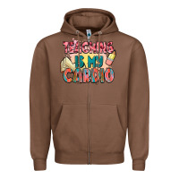 Chestnut teaching is my cardio Zipper Hoodie - NancyCooperArtShop