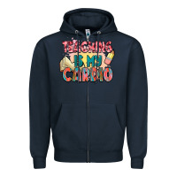 Navy teaching is my cardio Zipper Hoodie - NancyCooperArtShop