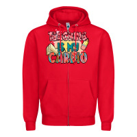 Red teaching is my cardio Zipper Hoodie - NancyCooperArtShop