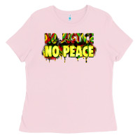 Bubblegum Pink no justice no peace Ladies Tee - Zillion Design Studio