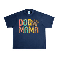 Navy dog mama Urban Heavy Tee - JahusDesignShop