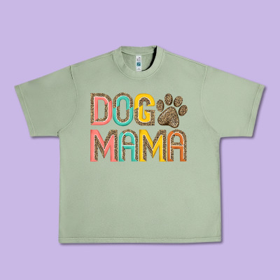 Dog Mama Urban Heavy Tee Designed By Jahusdesignshop