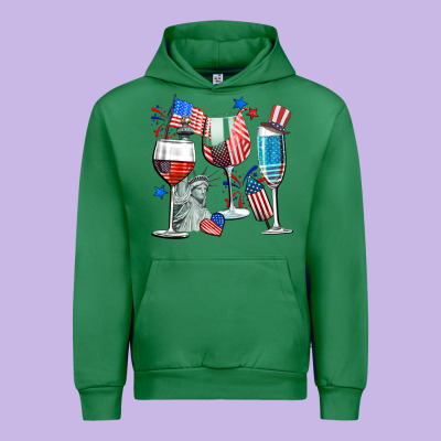 American Wine Urban Hoodie Designed By Cowgirlartshop