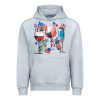 Heather Grey american wine Urban Hoodie - CowGirlArtShop