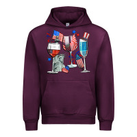 Mauve Wine american wine Urban Hoodie - CowGirlArtShop