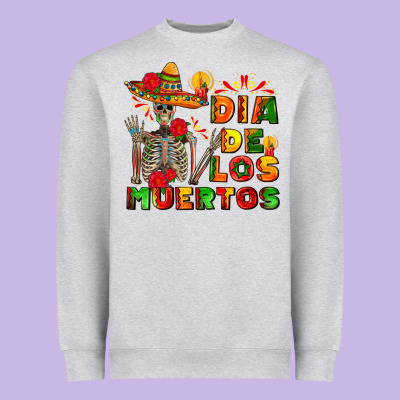 Dia De Los Muertos Heavyweight Sweatshirt Designed By Adodesignshop