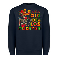Navy dia de los muertos Heavyweight Sweatshirt - AdoDesignShop