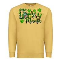 Antique Gold st. patrick's day one lucky mama Premium Sweatshirt - RanaPortraitStore