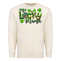 Sandshell st. patrick's day one lucky mama Premium Sweatshirt - RanaPortraitStore
