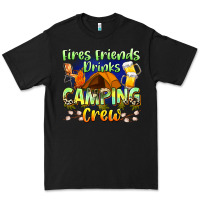 Black fires friends drinks camping crew Premium Tee - Zillion Design Studio