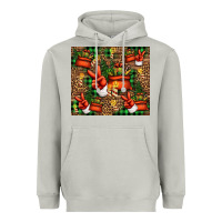 Moon Dust Christmas Santa Claus peace hand Heavyweight Hoodie - Jasminsmagicworld