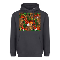 Smoke Christmas Santa Claus peace hand Heavyweight Hoodie - Jasminsmagicworld