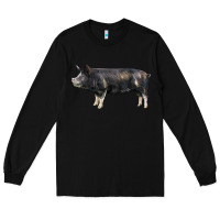 Black berkshire pig Long Sleeve Tee - LillyAllenDesigns