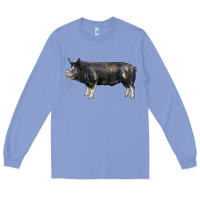 Colony Blue berkshire pig Long Sleeve Tee - LillyAllenDesigns