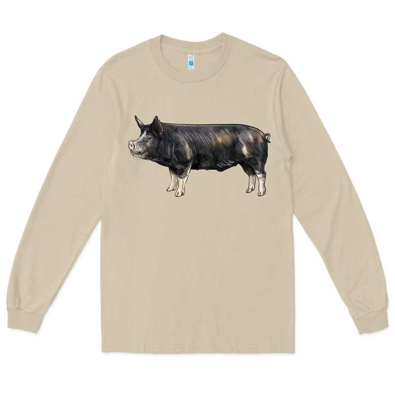 Berkshire Pig Long Sleeve Tee by LillyAllenDesigns | Teevron