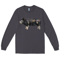 Smoke berkshire pig Long Sleeve Tee - LillyAllenDesigns