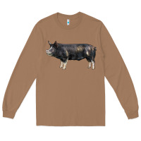 Toasted Coconut berkshire pig Long Sleeve Tee - LillyAllenDesigns