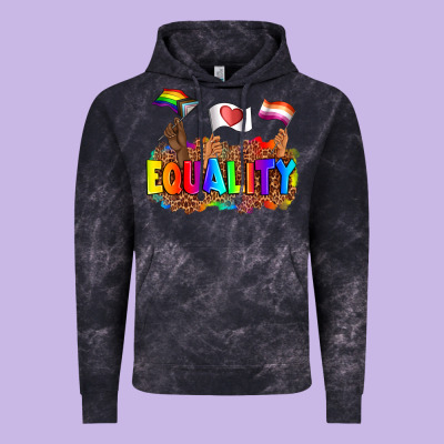 Equality Pride Flags Vintage Hoodie Designed By Adodesignshop