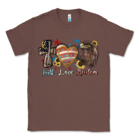 Chestnut faith love freedom usa Classic Tee - NancyCooperArtShop