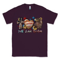 Plum faith love freedom usa Classic Tee - NancyCooperArtShop
