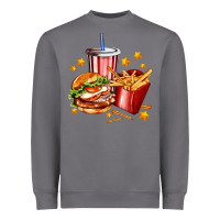 Storm hamburger potatoes and coke Heavyweight Sweatshirt - AdoDesignShop