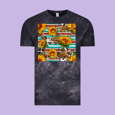 Serape Leopard Seamless Pattern Vintage Tee Designed By Bundleandbundleshop