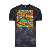 Cloud Black serape leopard seamless pattern Vintage Tee - BundleAndBundleShop