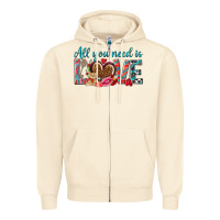 Sandshell all you need is love Zipper Hoodie - NancyCooperArtShop